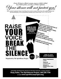 Raise Your Voice - Break The Silence Flyer